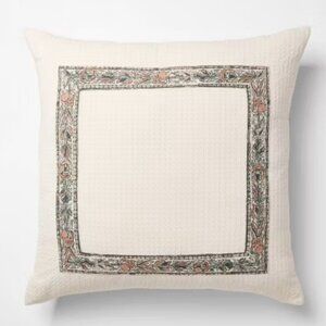 Threshold Design with Studio‎ McGee Oversized Square Border Pattern Cream Pillow